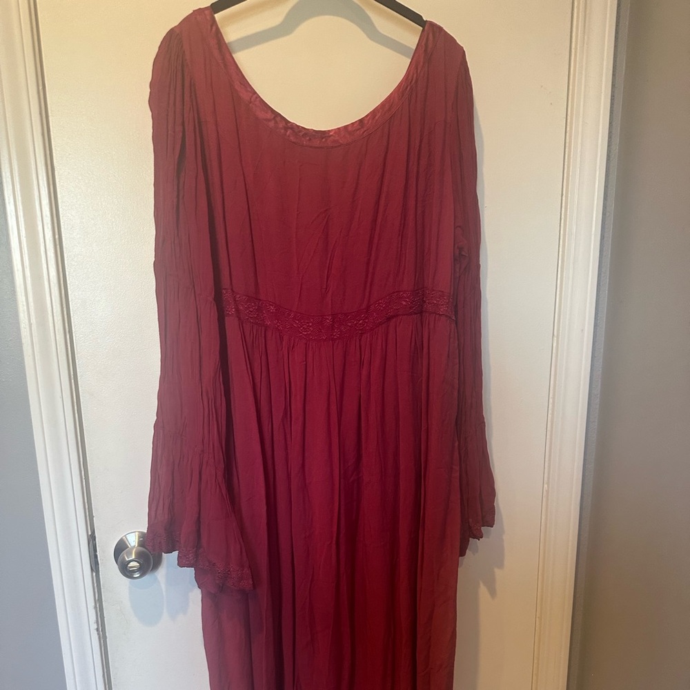 Vintage Funhouse Rennaissance Dress Rayon Victorian Gothic Witchy Rare 90’s 3x